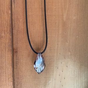 Blown glass necklace